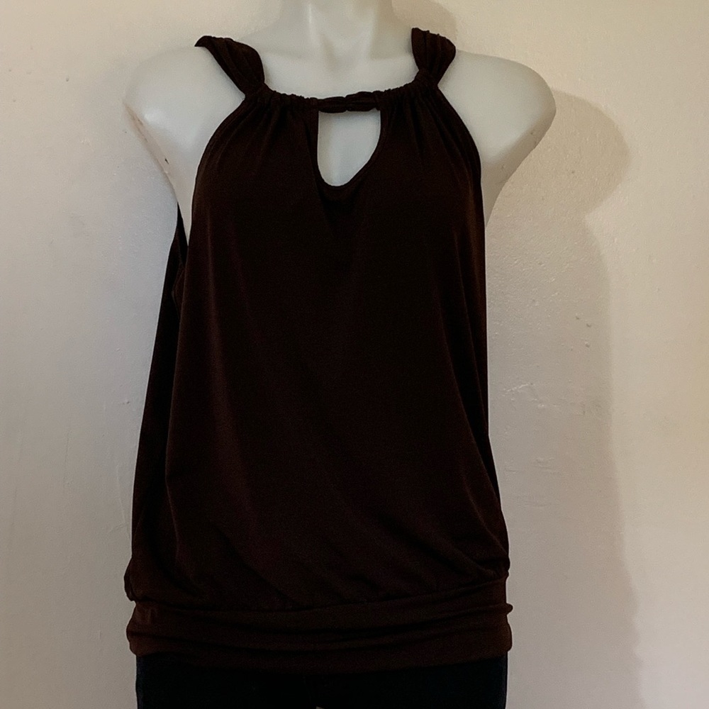 Alyx Dark Brown Blouse Sz Large